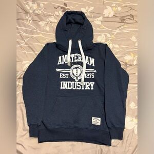 Amsterdam Fleece-lined Navy Hoodie NWOT